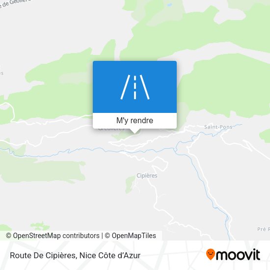 Route De Cipières plan