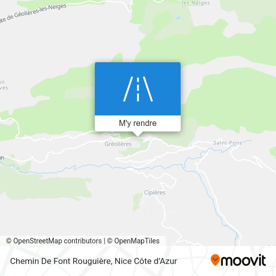 Chemin De Font Rouguière plan
