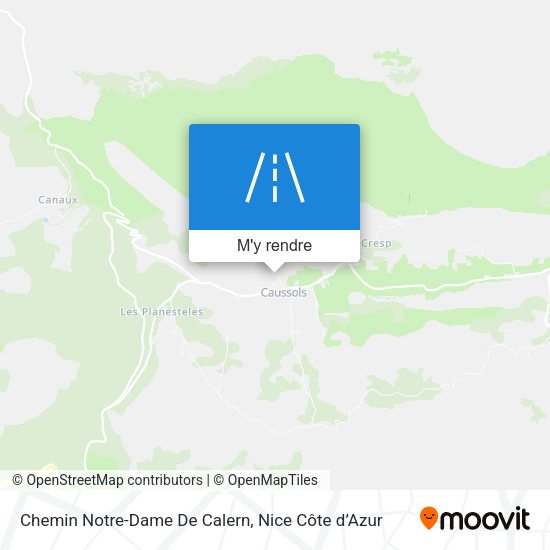 Chemin Notre-Dame De Calern plan