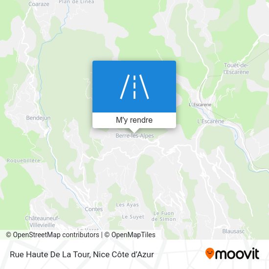 Rue Haute De La Tour plan