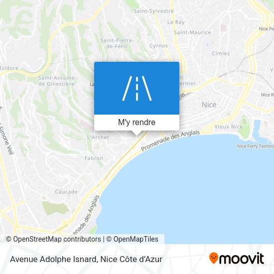 Avenue Adolphe Isnard plan
