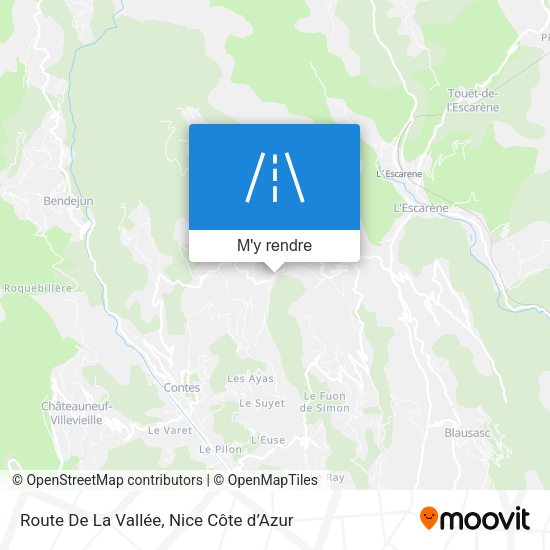 Route De La Vallée plan