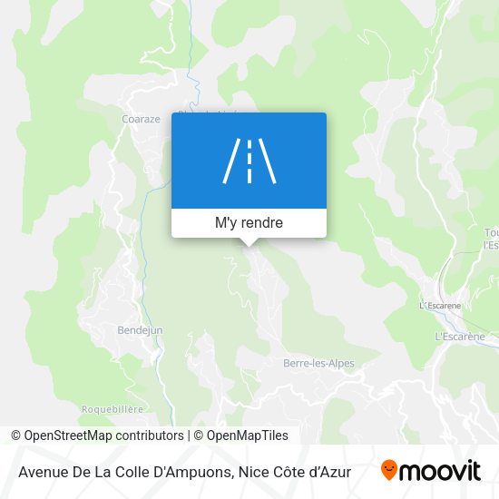 Avenue De La Colle D'Ampuons plan