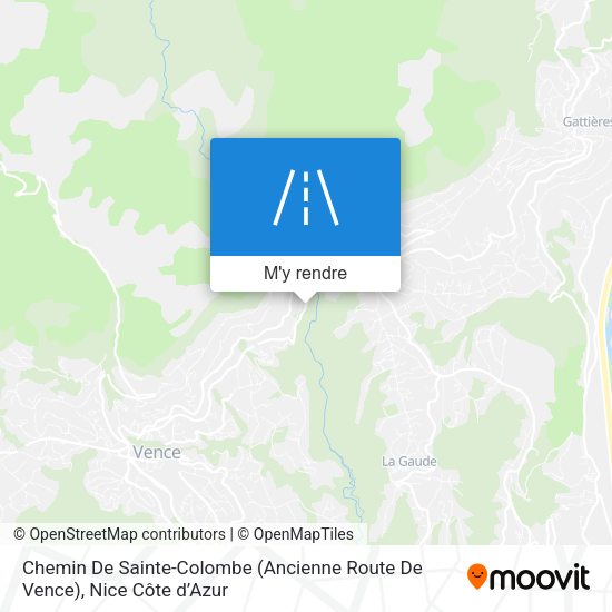 Chemin De Sainte-Colombe (Ancienne Route De Vence) plan
