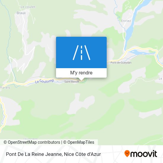Pont De La Reine Jeanne plan