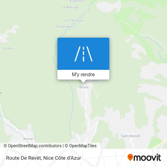 Route De Revêt plan