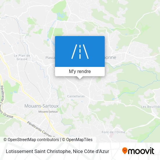 Lotissement Saint Christophe plan