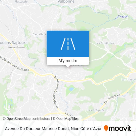 Avenue Du Docteur Maurice Donat plan