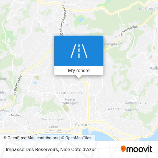 Impasse Des Réservoirs plan