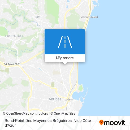 Rond-Point Des Moyennes Bréguières plan