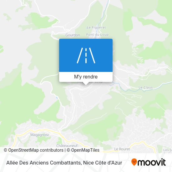 Allée Des Anciens Combattants plan