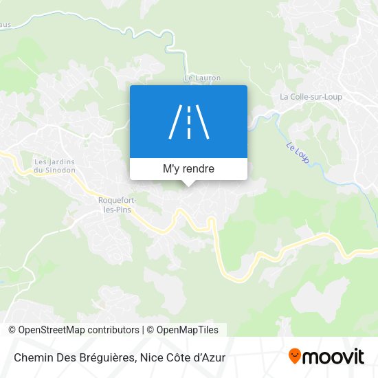 Chemin Des Bréguières plan