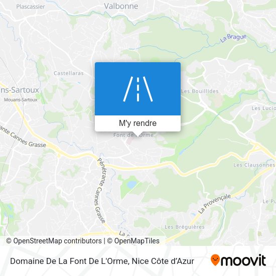 Domaine De La Font De L'Orme plan