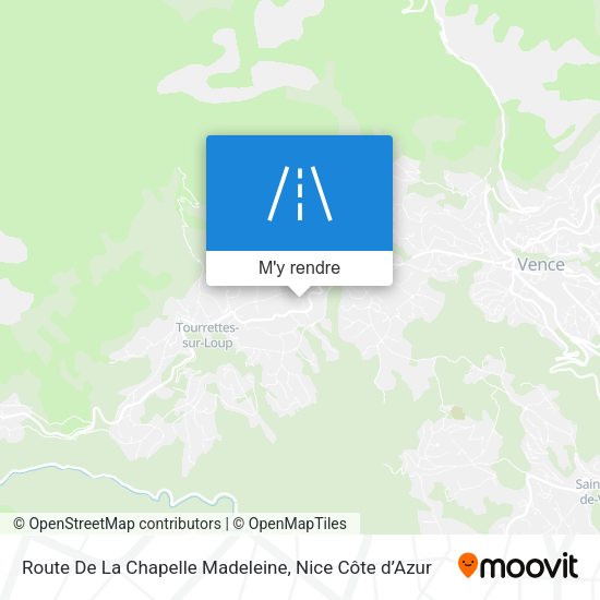 Route De La Chapelle Madeleine plan