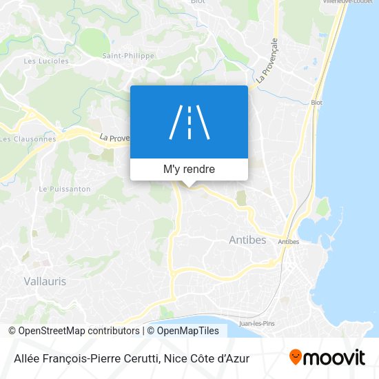 Allée François-Pierre Cerutti plan