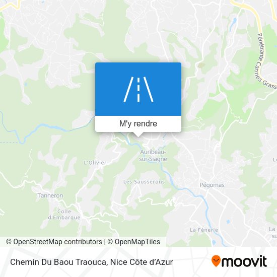 Chemin Du Baou Traouca plan