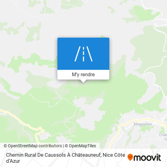 Chemin Rural De Caussols À Châteauneuf plan