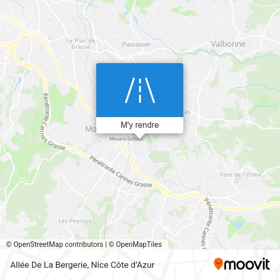 Allée De La Bergerie plan