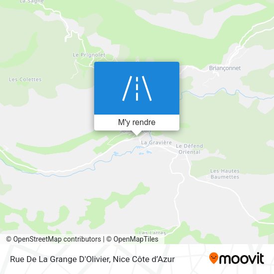 Rue De La Grange D'Olivier plan