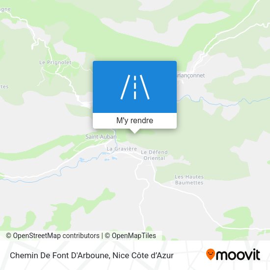 Chemin De Font D'Arboune plan