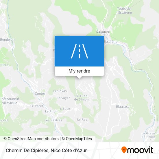 Chemin De Cipières plan