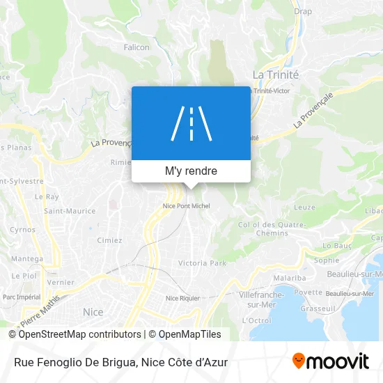 Rue Fenoglio De Brigua plan