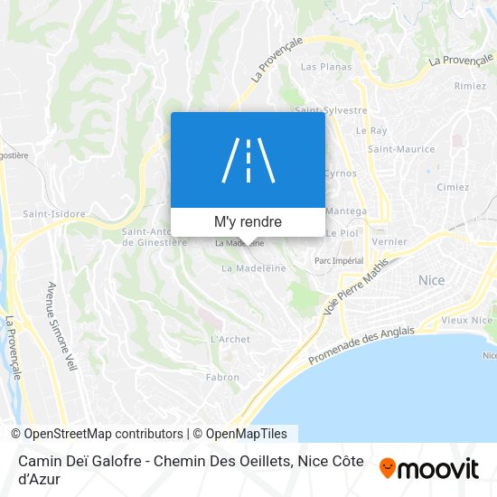 Camin Deï Galofre - Chemin Des Oeillets plan