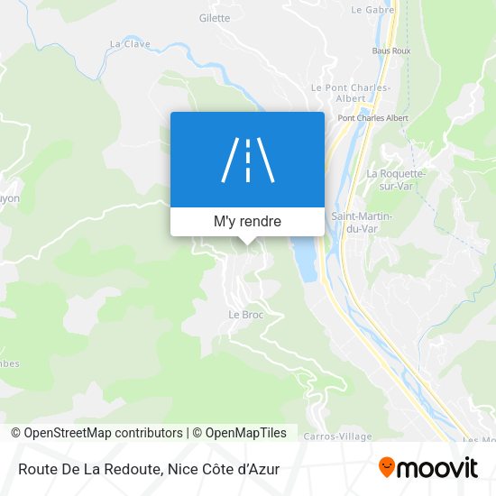 Route De La Redoute plan