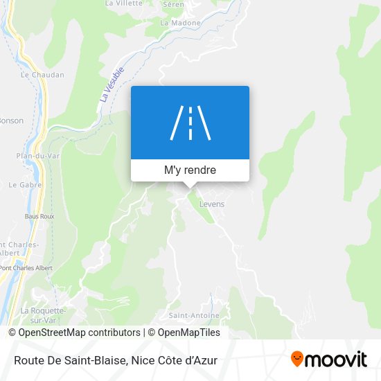 Route De Saint-Blaise plan