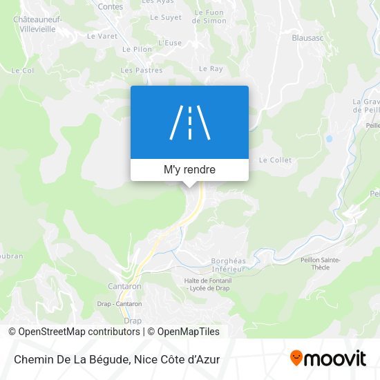 Chemin De La Bégude plan
