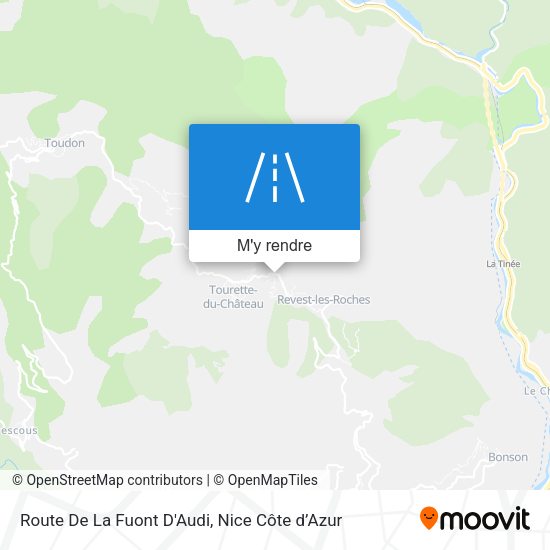 Route De La Fuont D'Audi plan