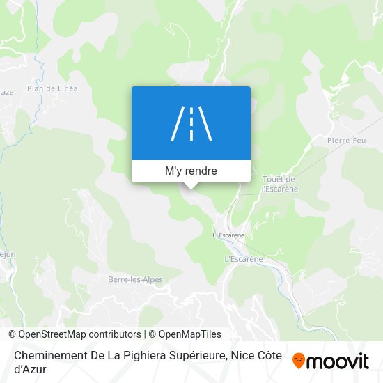 Cheminement De La Pighiera Supérieure plan