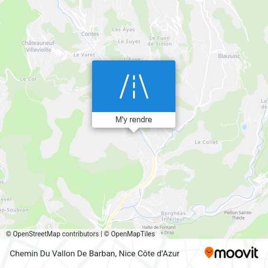 Chemin Du Vallon De Barban plan