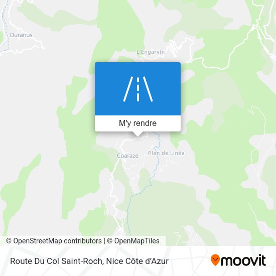 Route Du Col Saint-Roch plan
