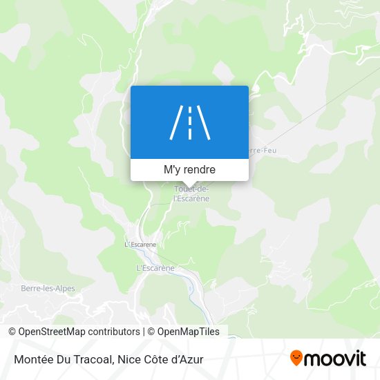 Montée Du Tracoal plan