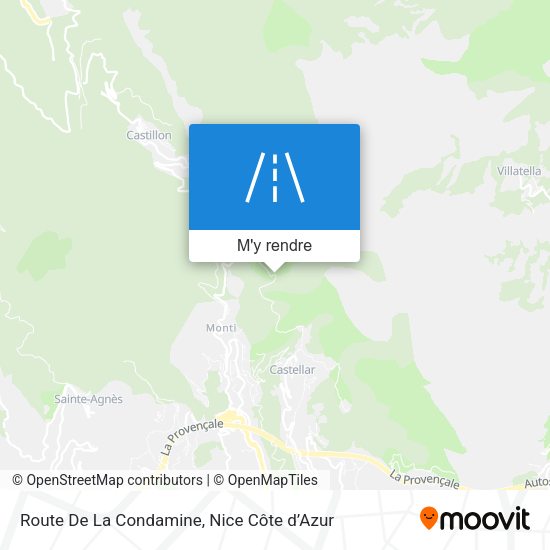 Route De La Condamine plan