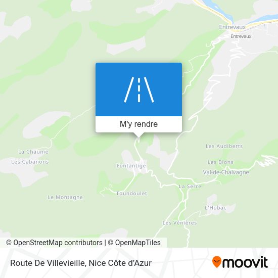 Route De Villevieille plan