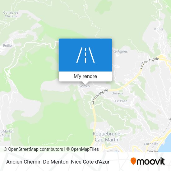 Ancien Chemin De Menton plan