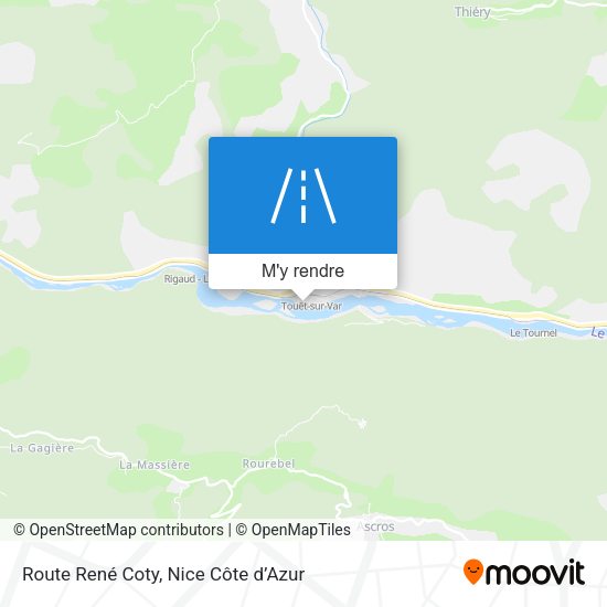 Route René Coty plan