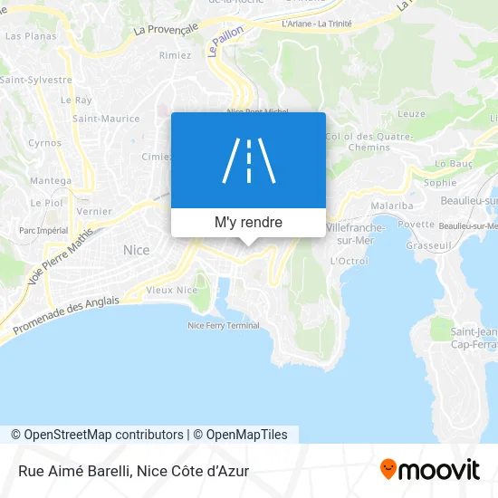 Rue Aimé Barelli plan