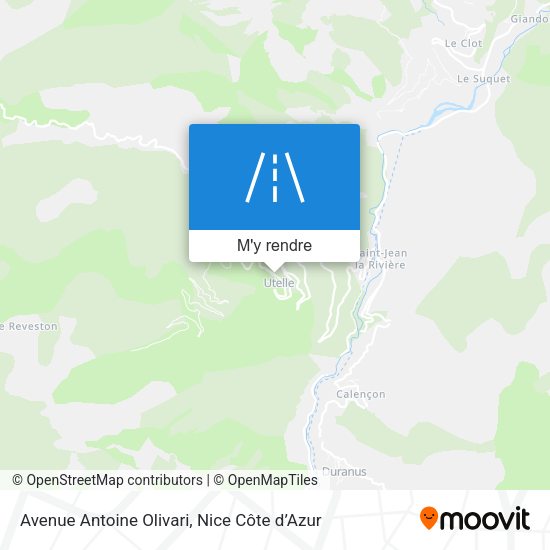 Avenue Antoine Olivari plan