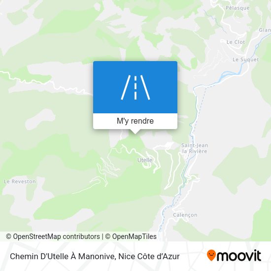 Chemin D'Utelle À Manonive plan