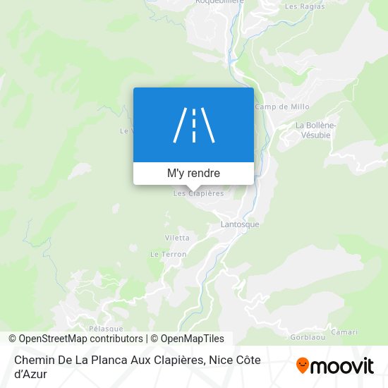 Chemin De La Planca Aux Clapières plan