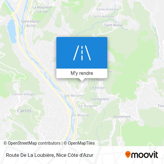 Route De La Loubière plan