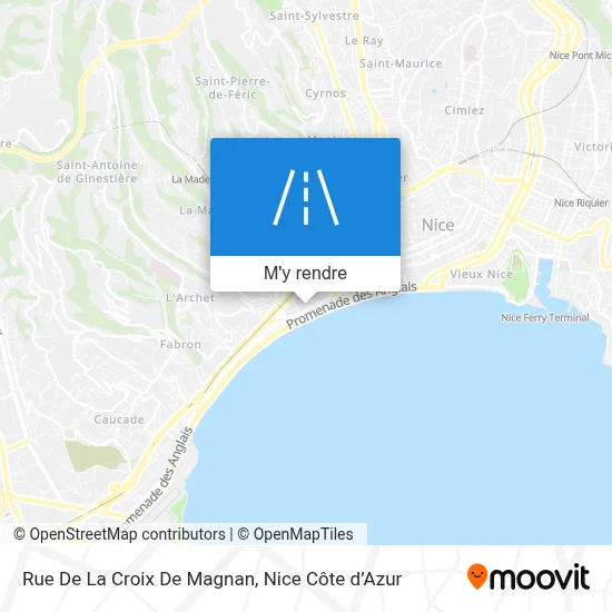 Rue De La Croix De Magnan plan