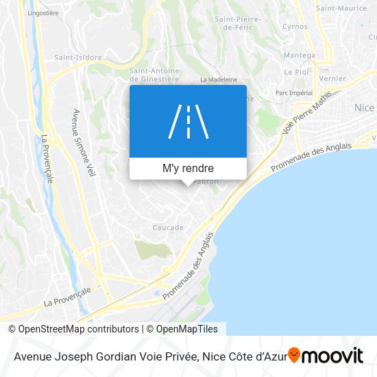 Avenue Joseph Gordian Voie Privée plan