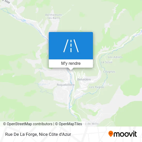 Rue De La Forge plan