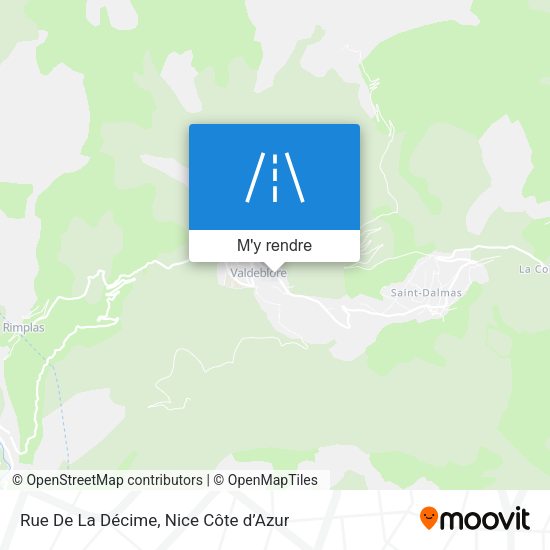 Rue De La Décime plan