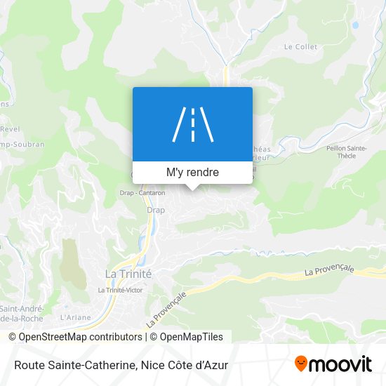 Route Sainte-Catherine plan