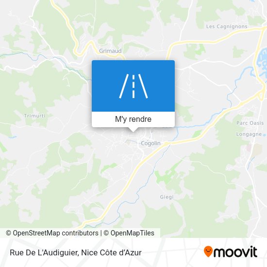Rue De L'Audiguier plan